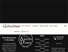 Tablet Screenshot of newapollodiner.com